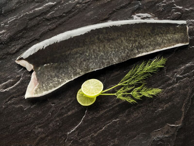 Frisches Wallerfilet mit Haut, mit Bauch - Vorratsbox